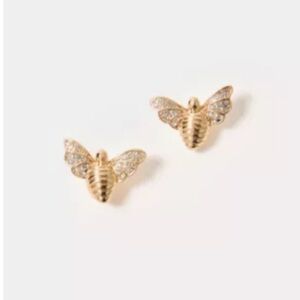 Lilly Pulitzer Gold Metallic Bee Earrings